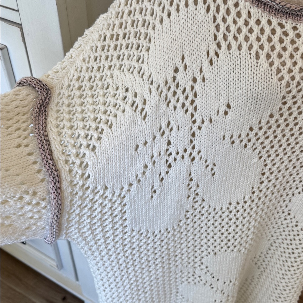 Free People XL Hidden Tropics Open Knit tunic - Picture 5 of 7
